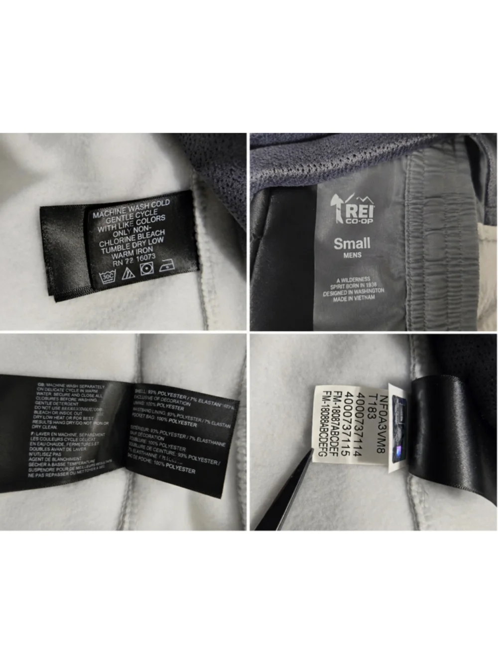Men's The North Face Performance Jacket Size M Grey Dark Blue